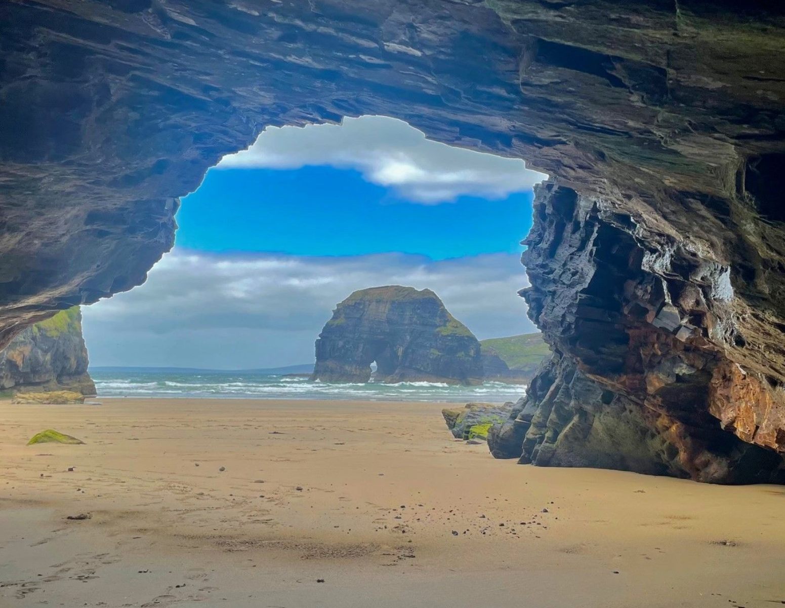 Looking from the caves towards the nuns beach