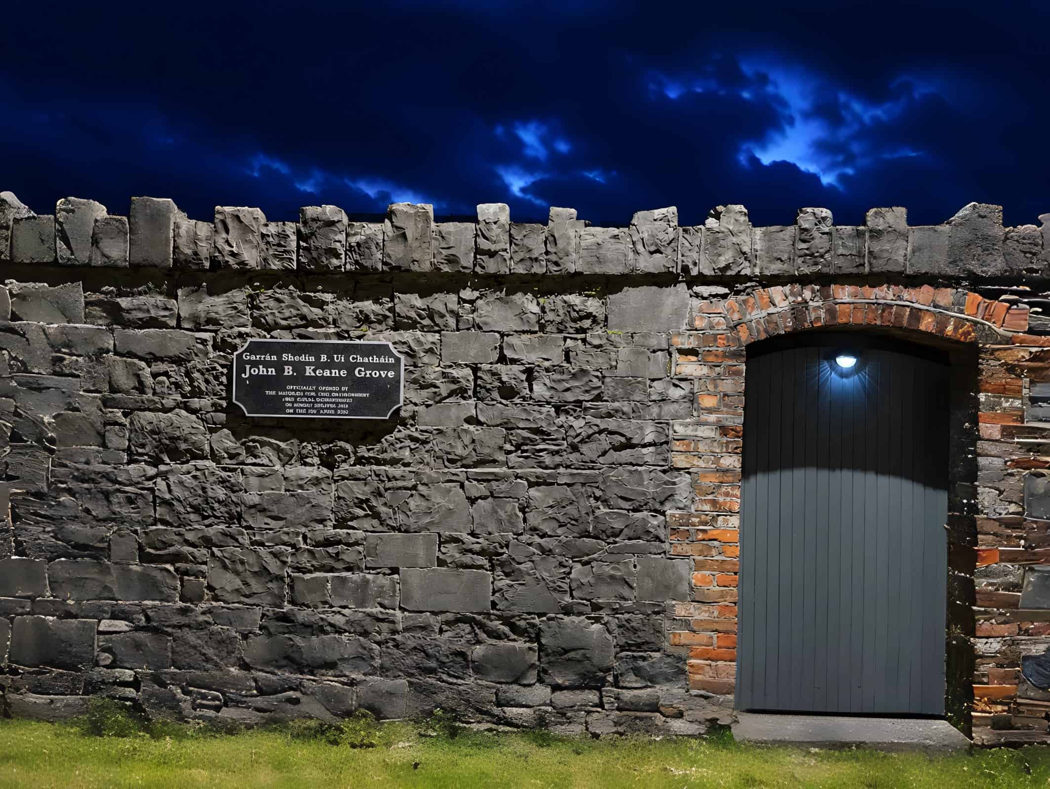 Historic stone wall at The Station House, Listowel