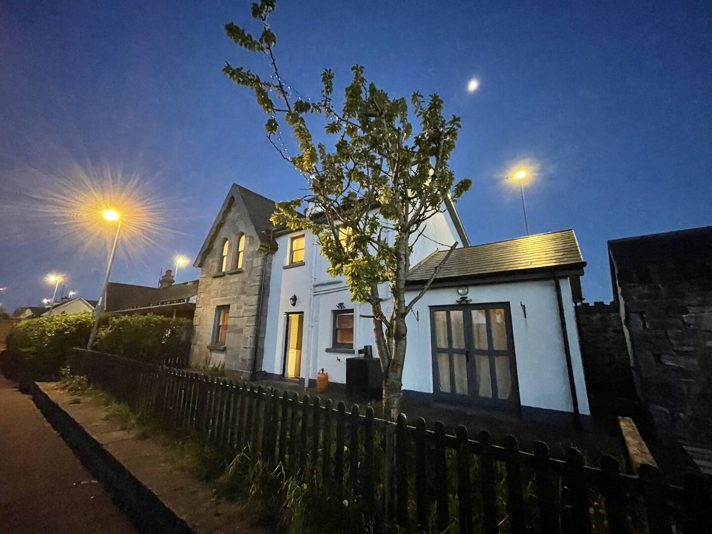 Garden at dusk