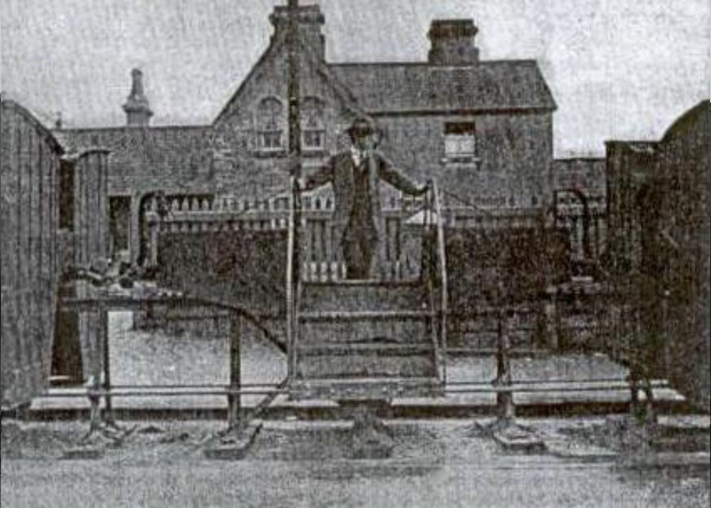 Early image of Listowel Station House in the 1880s