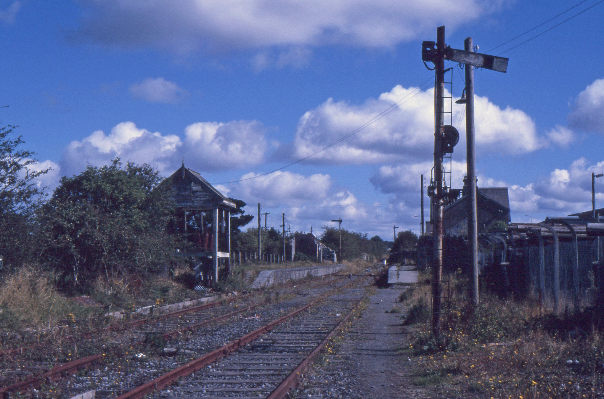 Listowel railway line in September 1986