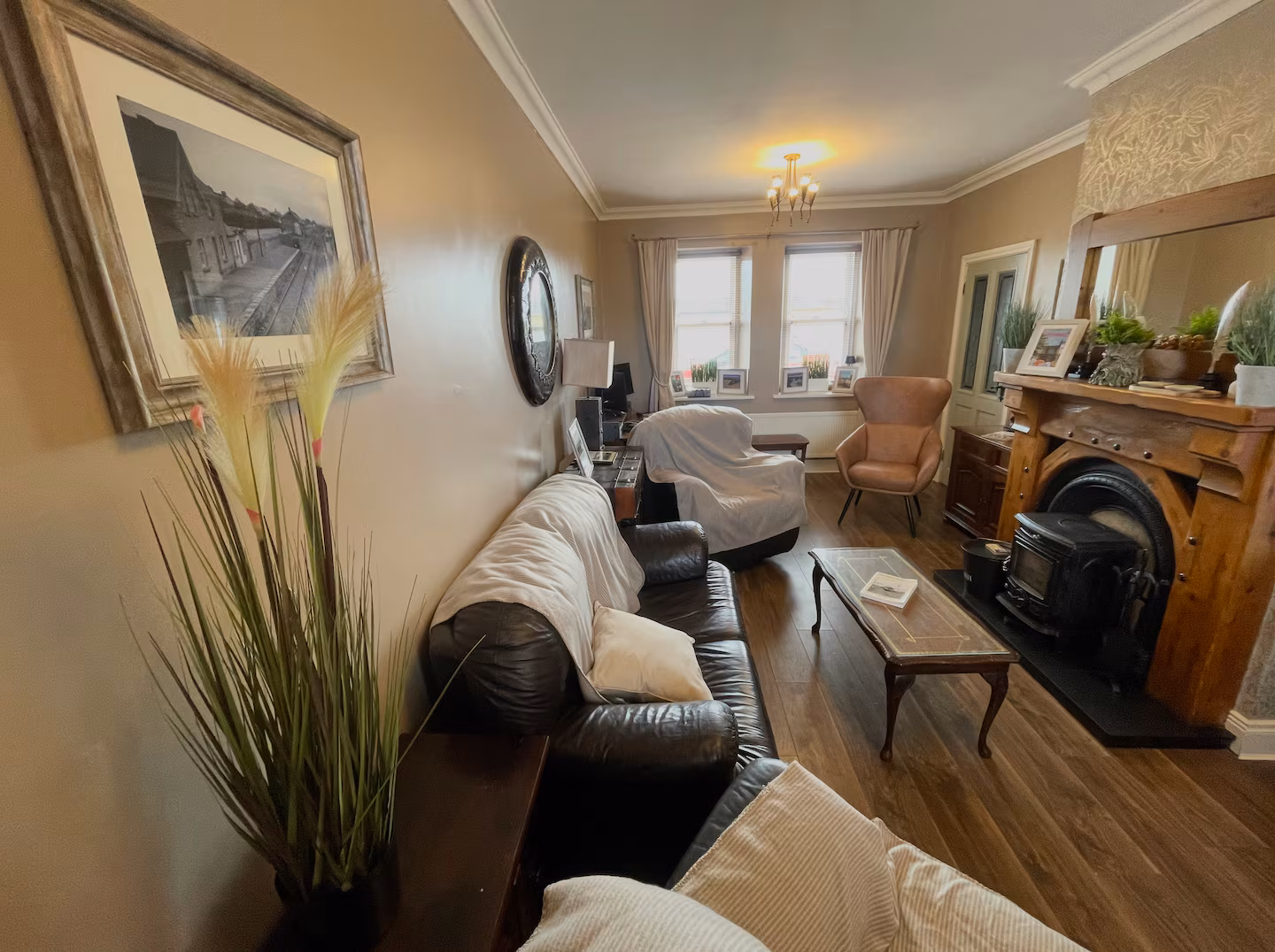 The spacious dual-aspect living room